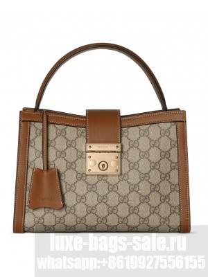Gucci Padlock Medium Top Handle Bag 838992 Coffee