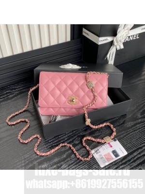 Chanel WALLET ON CHAIN AP4299 pink
