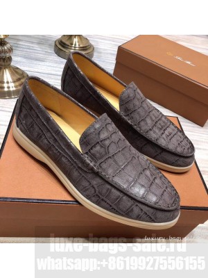 Loro Piana Summer Walk Suede Calf Skin