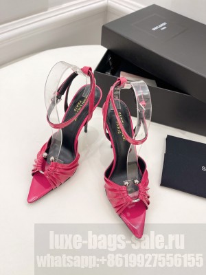 Saint Laurent 10cm Patent Leather Sandals 2022 Collection 09