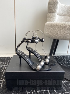 Alexander Wang dome 65 mid heel goatskin sandal 2024 