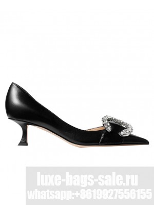 Jimmy Choo Women's Melva Dorsay 50 Black