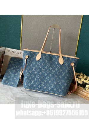 Louis Vuitton Neverfull MM M40995 Denim Blue