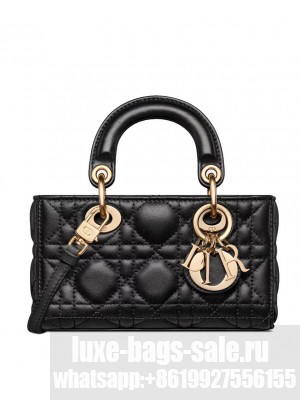 Christian Dior Micro Lady d-Joy Bag Black