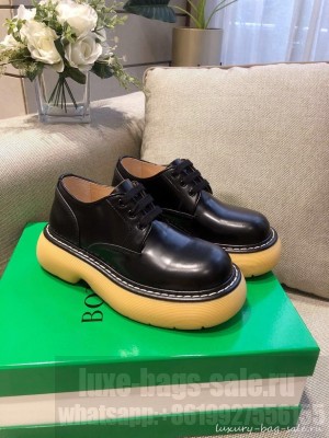 Bottega Veneta BOUNCE Lace-up ankle boots with chunky sole Black 2021 Collection