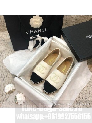 Chanel Denim Espadrilles G29762 White  2021 Collection