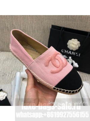 Chanel Denim Espadrilles G29762 Pink  2021 Collection