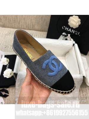 Chanel Denim Espadrilles G29762 Grey  2021 Collection
