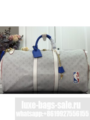 Louis Vuitton KEEPALL BANDOULIERE 55  M41414 NBA WHITE
